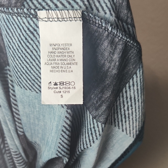 HEIMISH USA Plaid Cardigan in Blue and Black - Picture 5 of 5